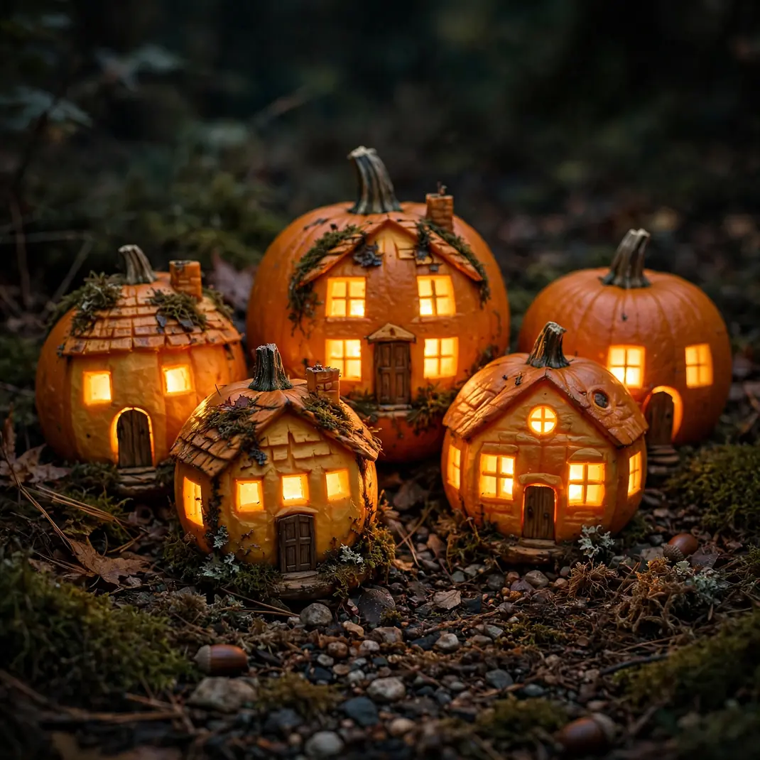 Design 08 Pumpkin Lantern Village