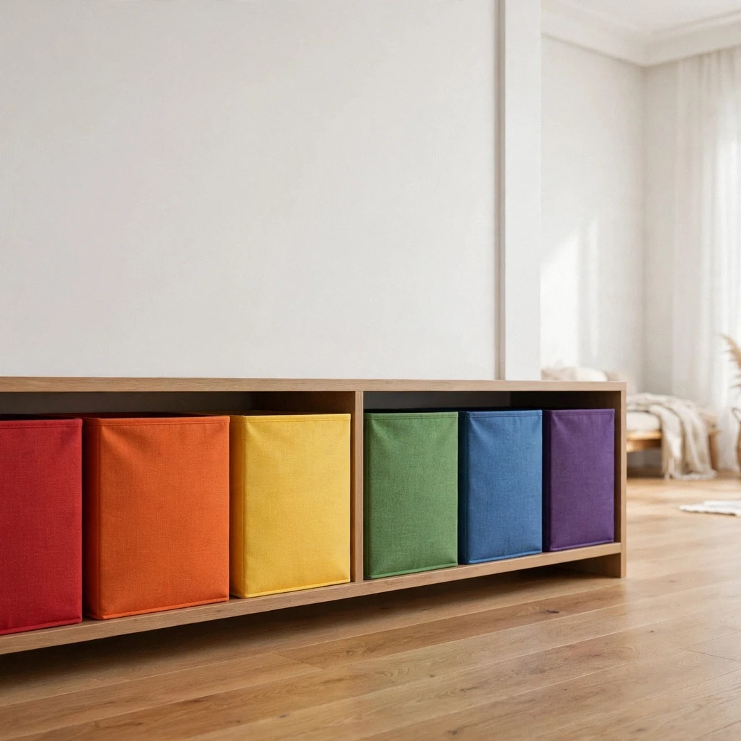 Design 08 Rainbow Toy Storage Bins