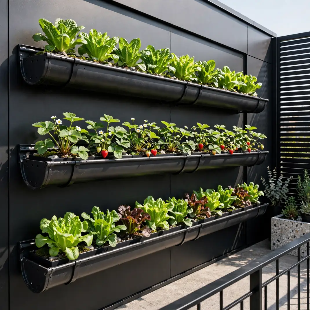 Design 09 Hanging Gutter Planters