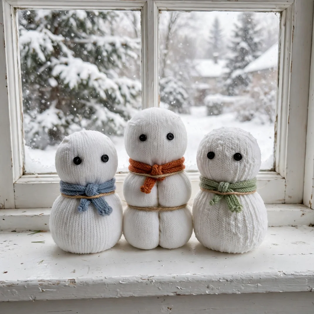 Design 09 Sock Snowmen