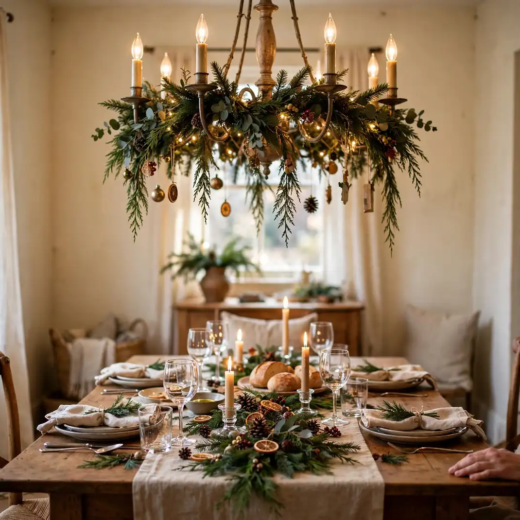 Design 1 Chandelier Greenery