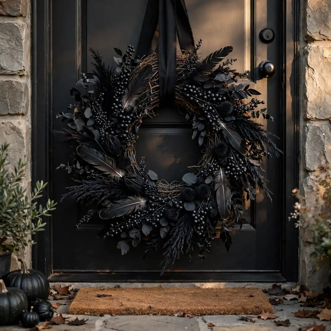 Design 1 Hang An Oversized Black Wreath