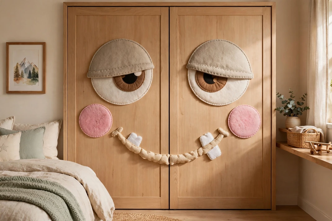 Design 1 Turn The Wardrobe Into A Friendly Monster Face