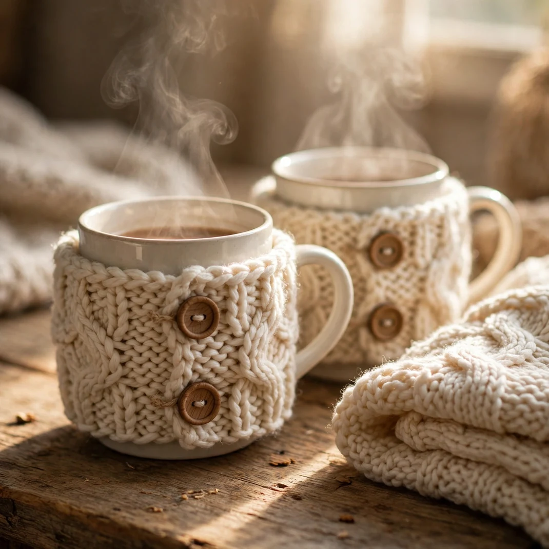 Design 10 Chunky Knit Mug Cozies