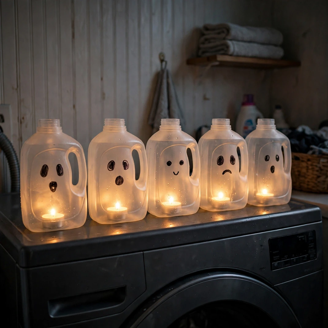 Design 10 Detergent Jug Ghost Luminaries
