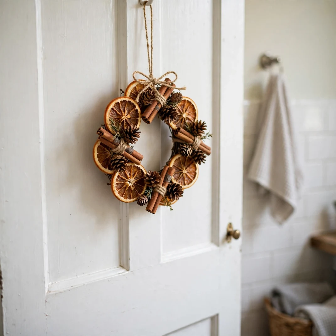 Design 10 Hang A Wreath On The Bathroom Door