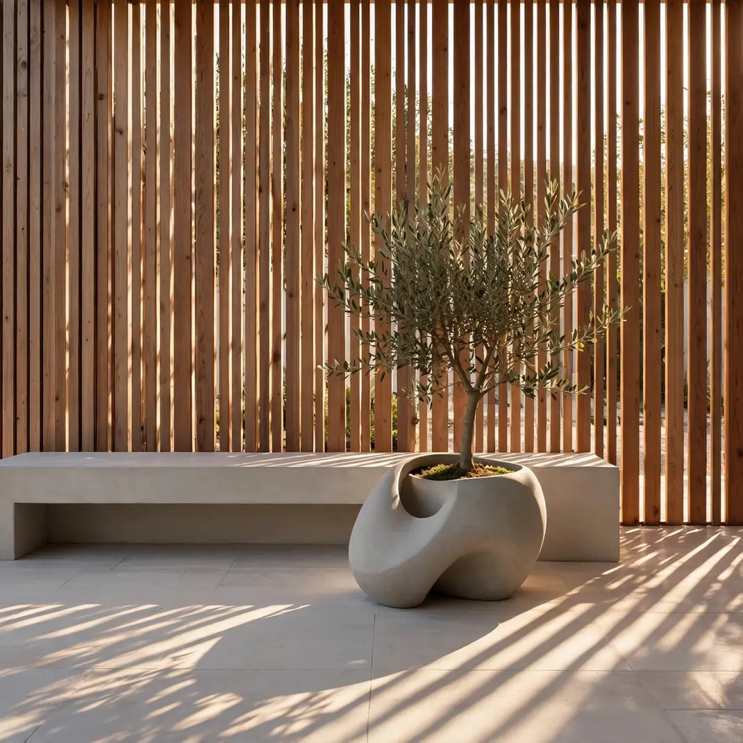 Design 10 Vertical Slat Privacy Screen