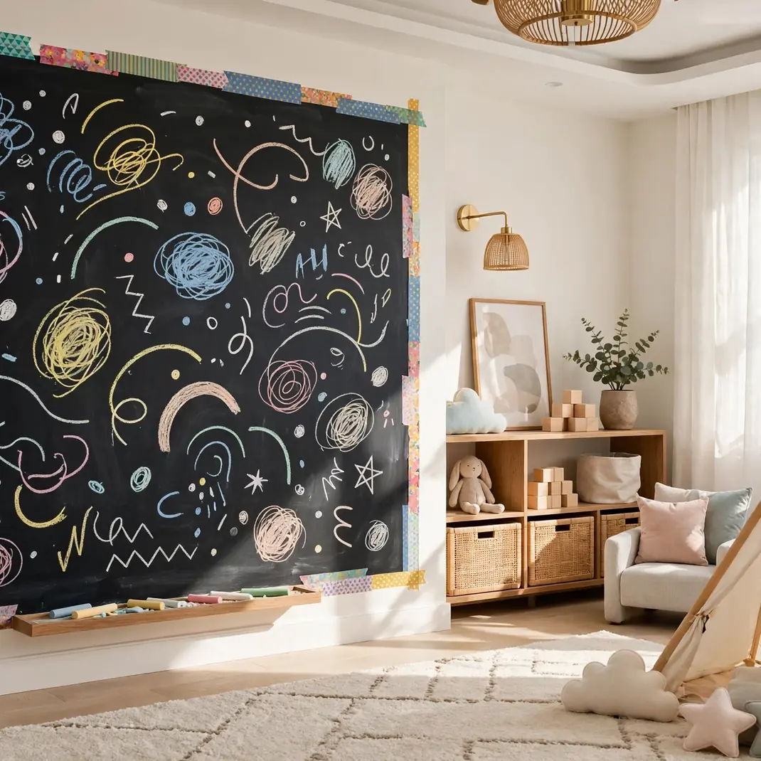 Design 11 Chalkboard Paint Doodle Wall
