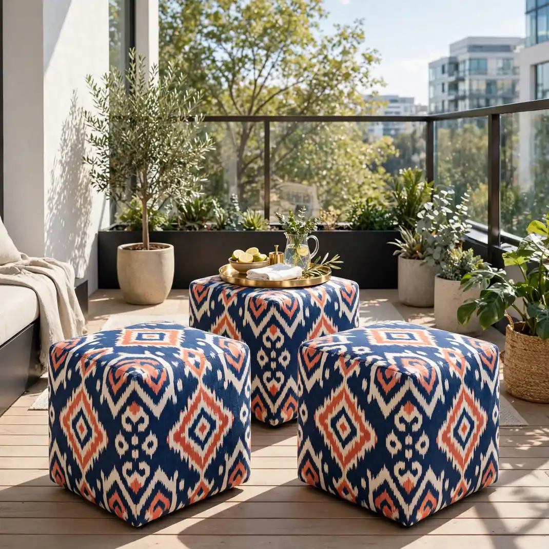 Design 11 Colorful Outdoor Ottomans