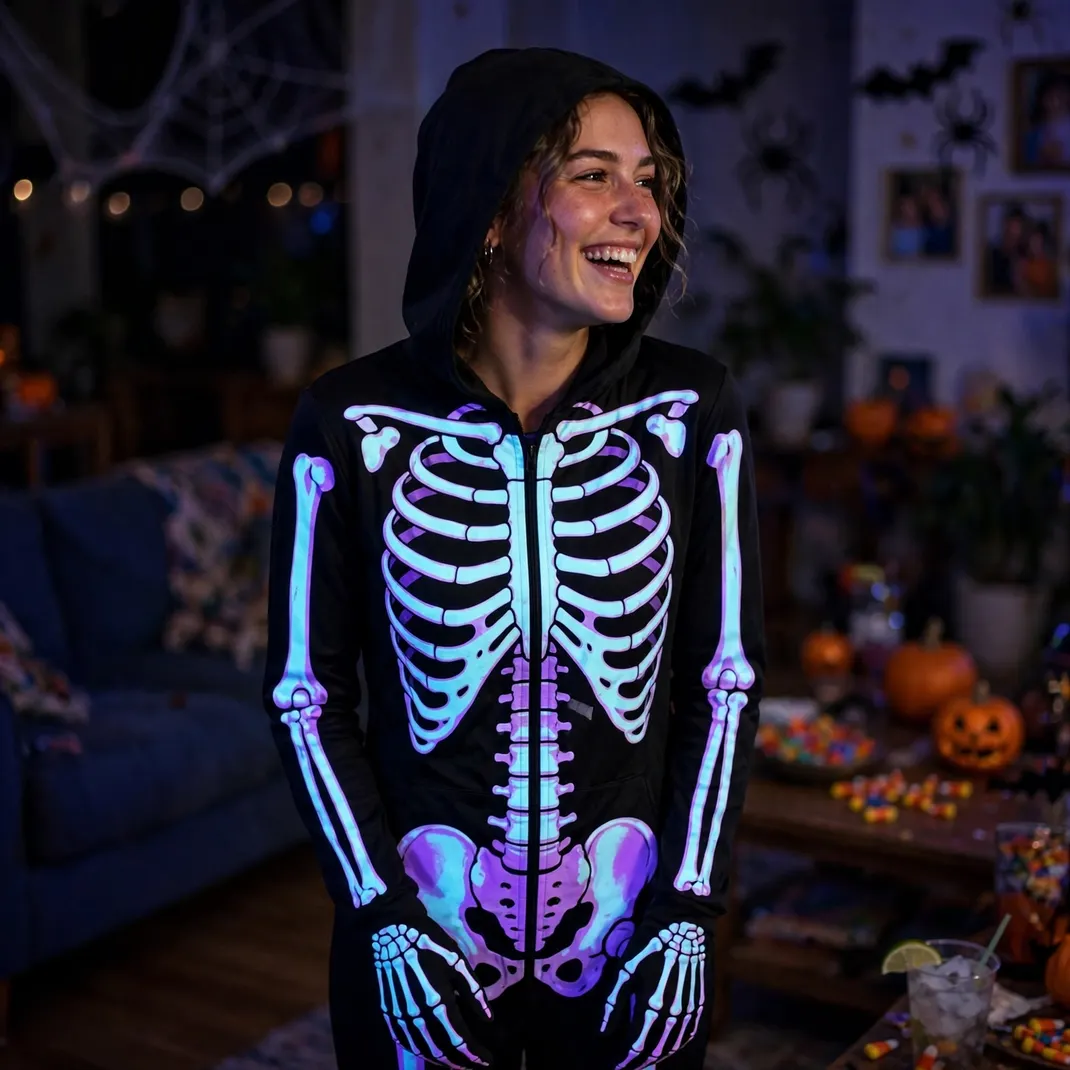 Design 11 Glow With Neon Skeleton Costumes