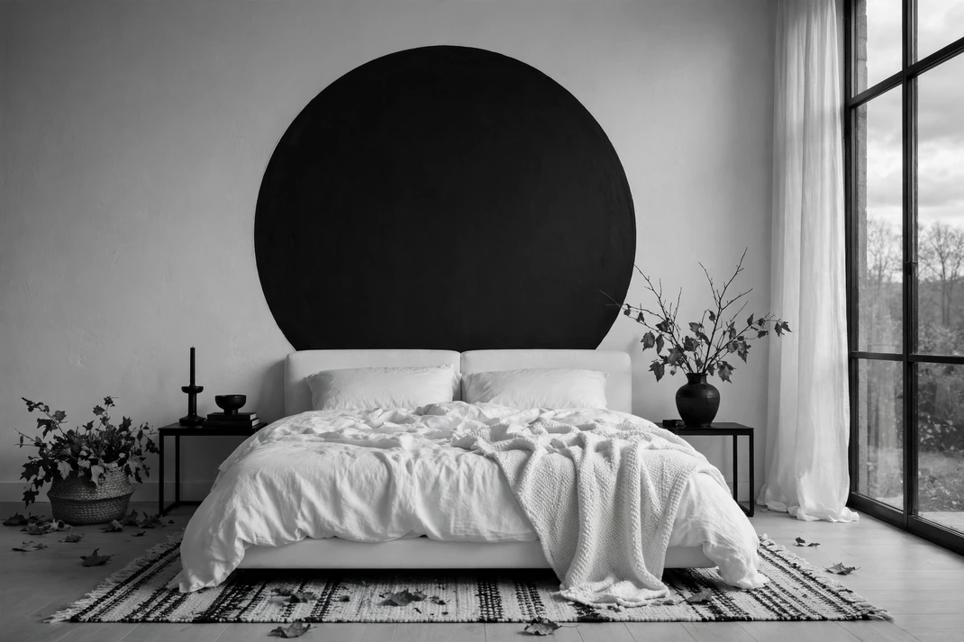 Design 11 Paint An Oversized Black Portal Behind The Bed