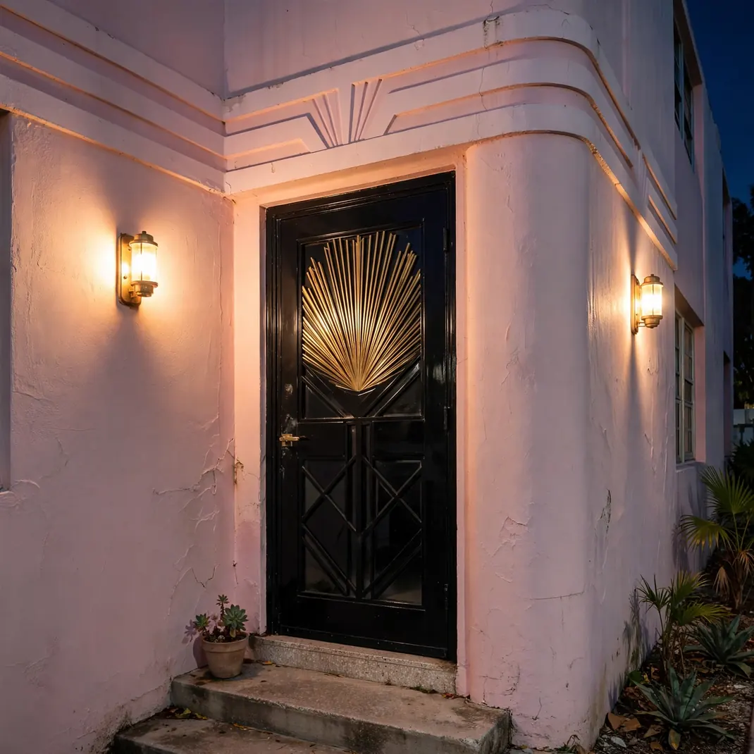 Design 12 Art Deco Geometric Glass Door
