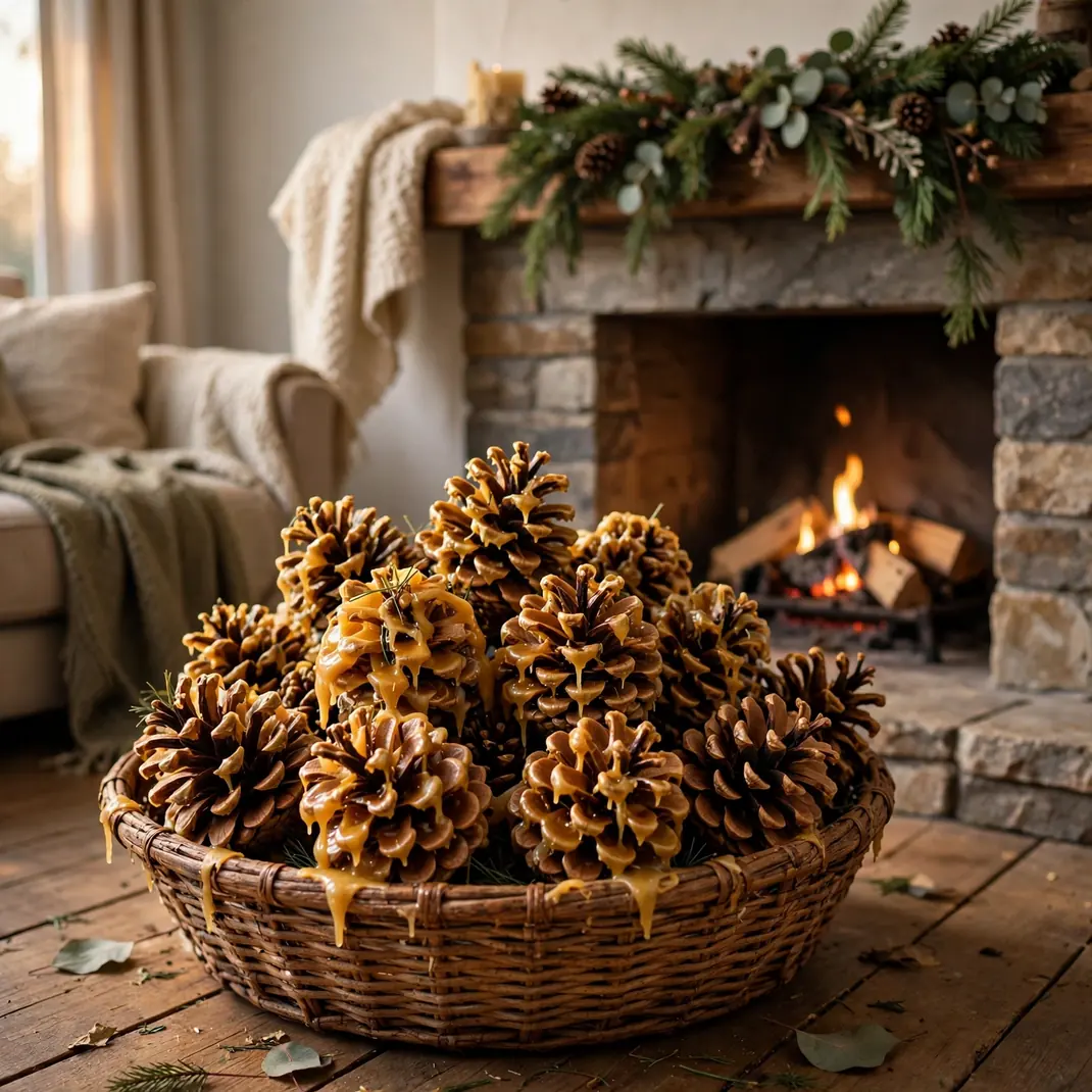 Design 12 Beeswax Pinecones
