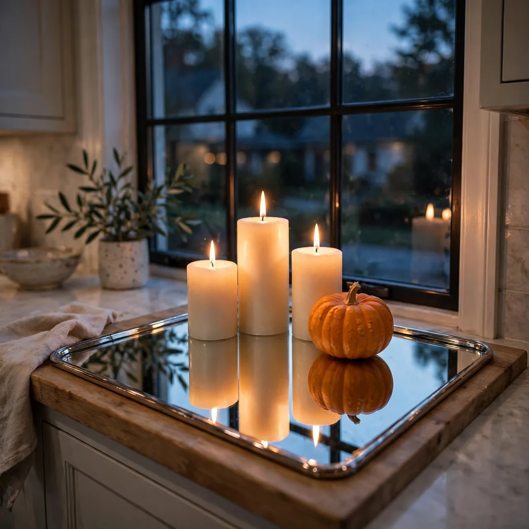 Design 12 Double The Glow With A Mirror Tray Under The Candles