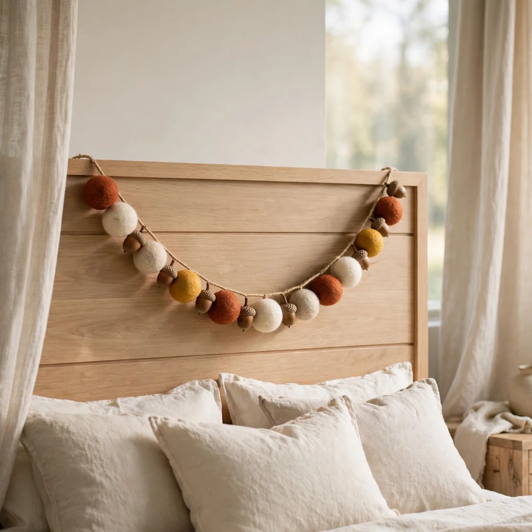 Design 12 Felt Acorn Garland