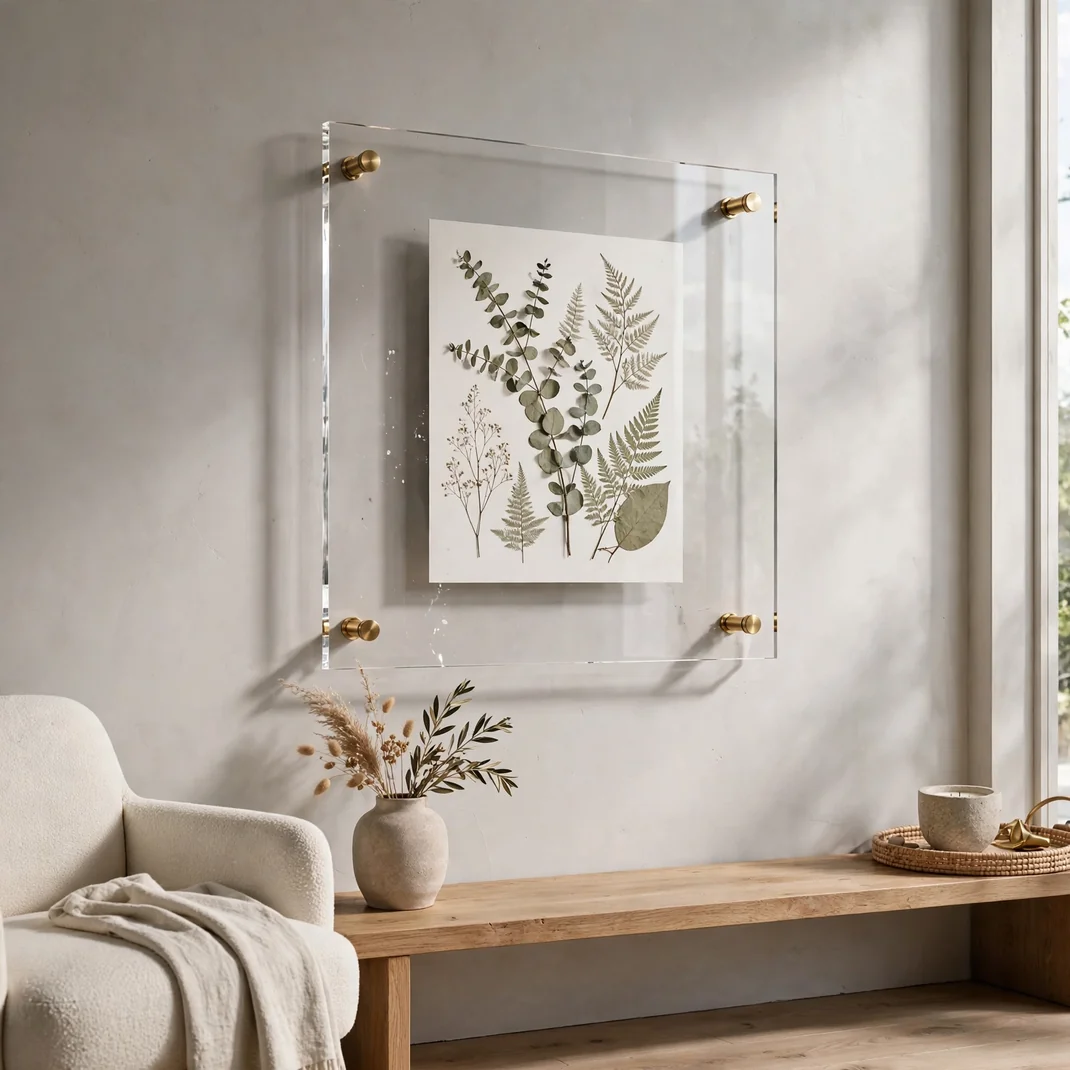 Design 12 Floating Acrylic Sandwich Frames