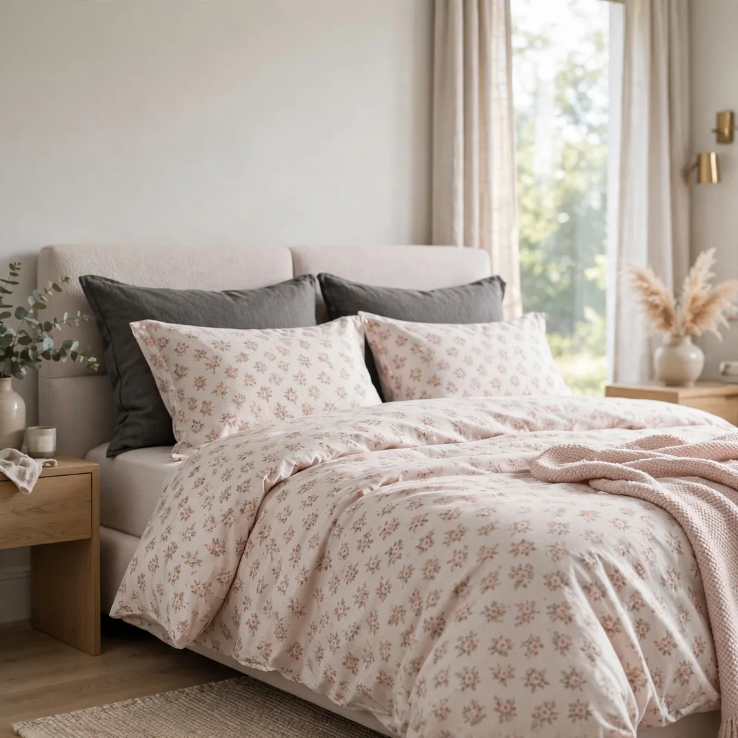 Design 12 Floral Blush Bedding Set