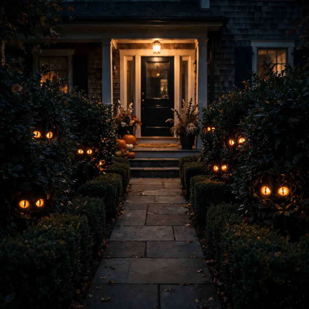 Design 12 Hide Glowing Eyes In The Bushes