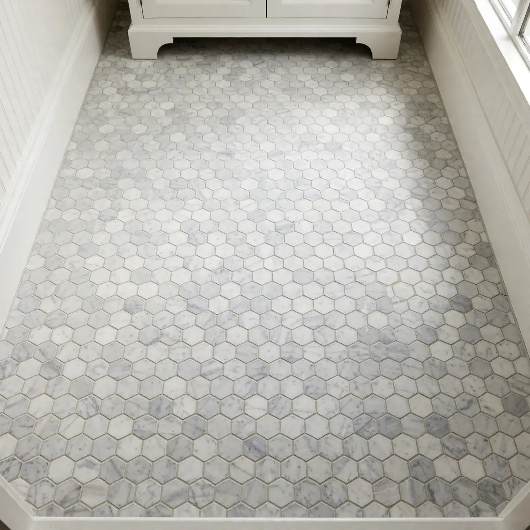 Design 12 Marble Hexagon Floor Tile