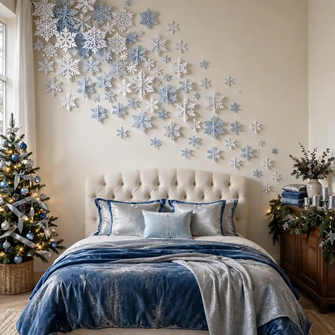 Design 12 Paper Snowflake Wall Cascade