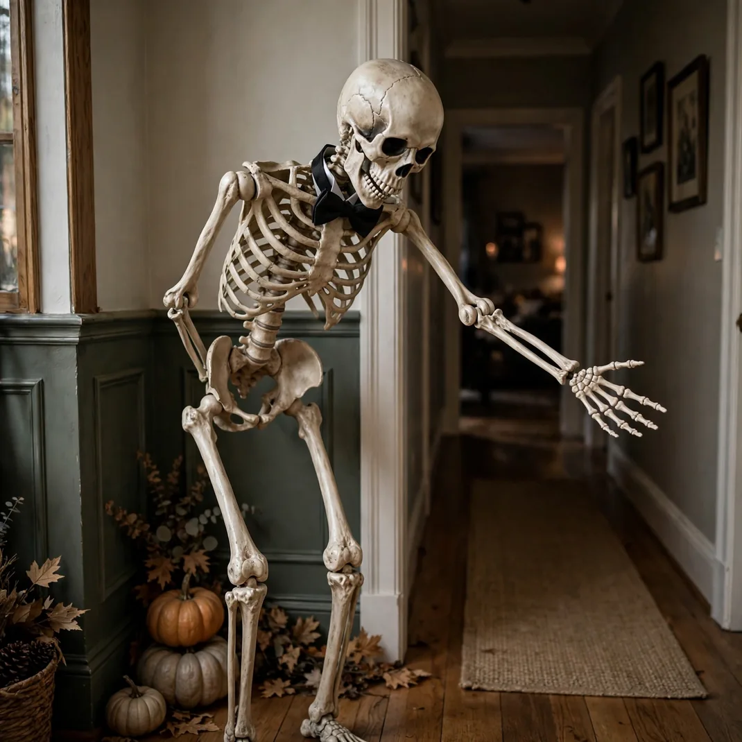 Design 12 Post A Skeleton Butler At The Turn