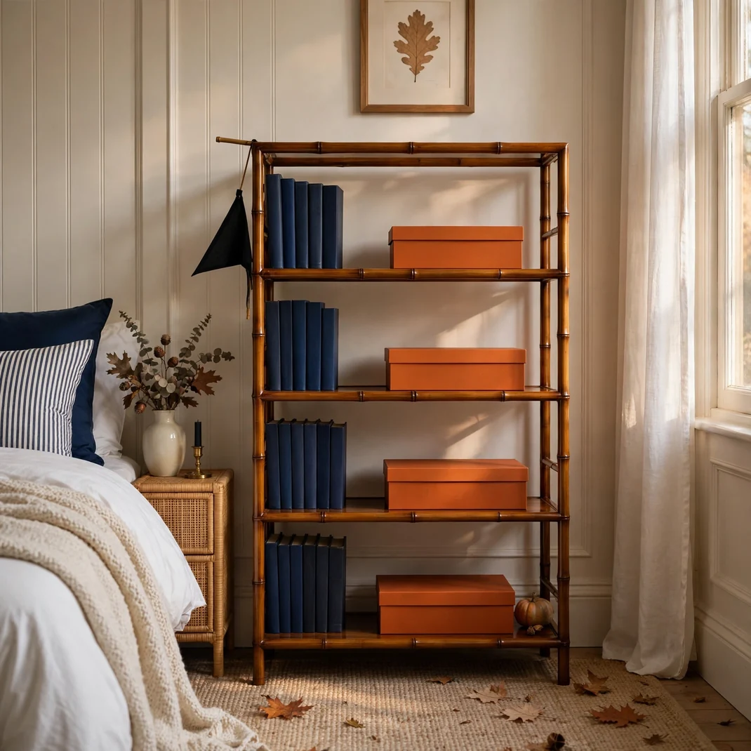 Design 12 Turn A Bamboo Etagere Into A Prep School Display