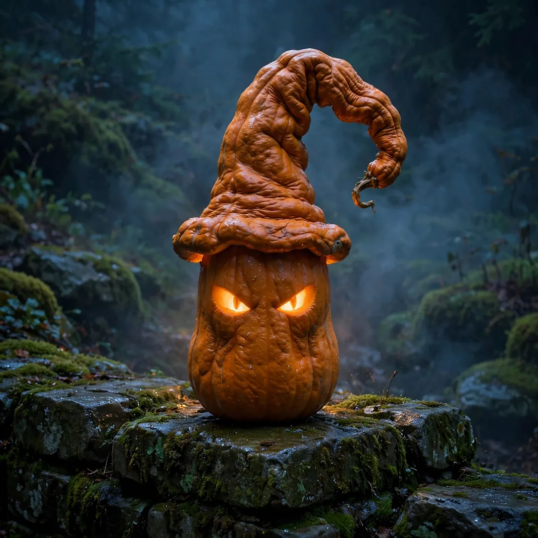 Design 12 Wizard Hat 3d Pumpkin