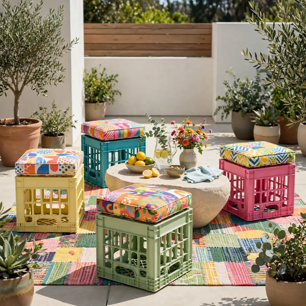 Design 13 Milk Crate Stools