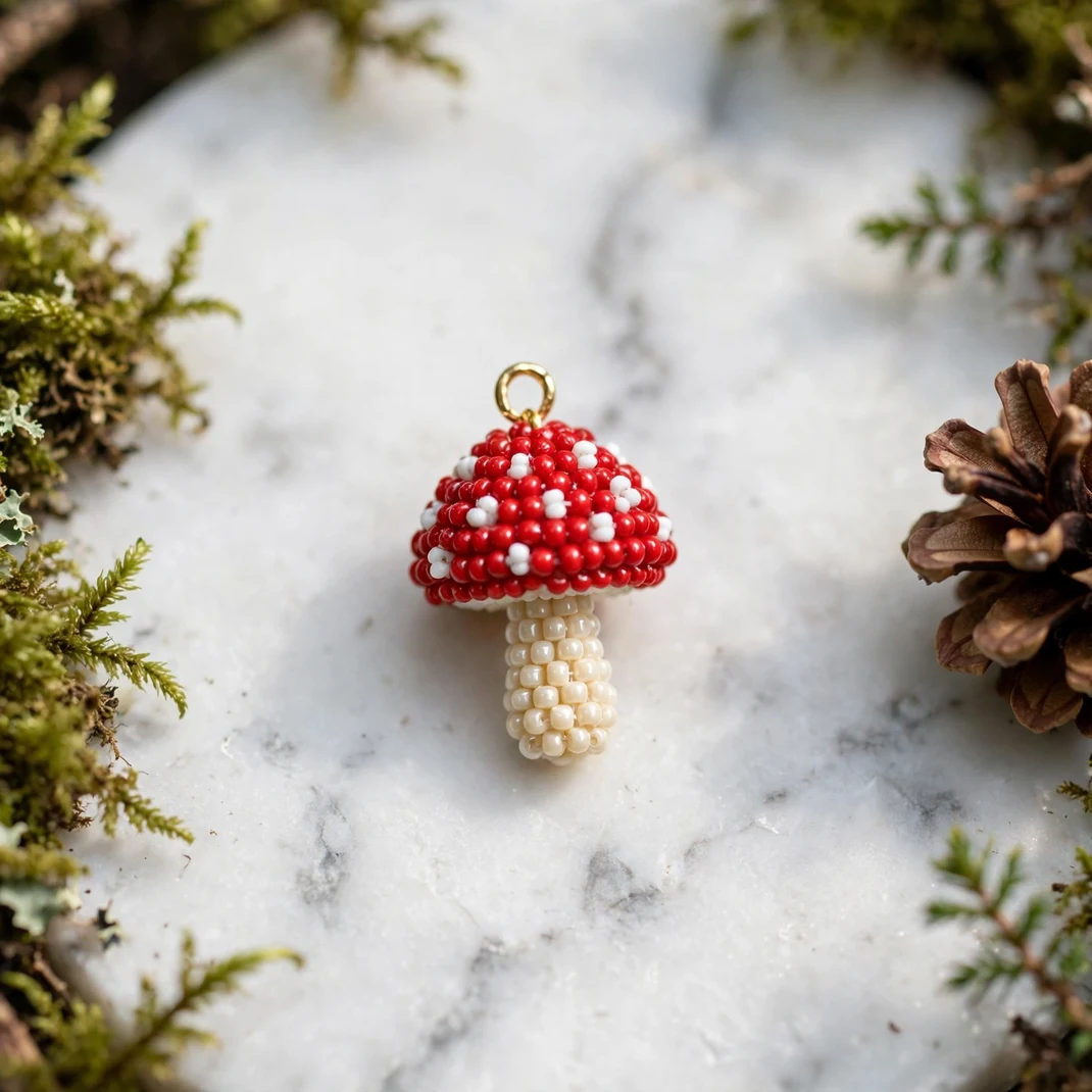 Design 13 Mushroom Kandi Charm