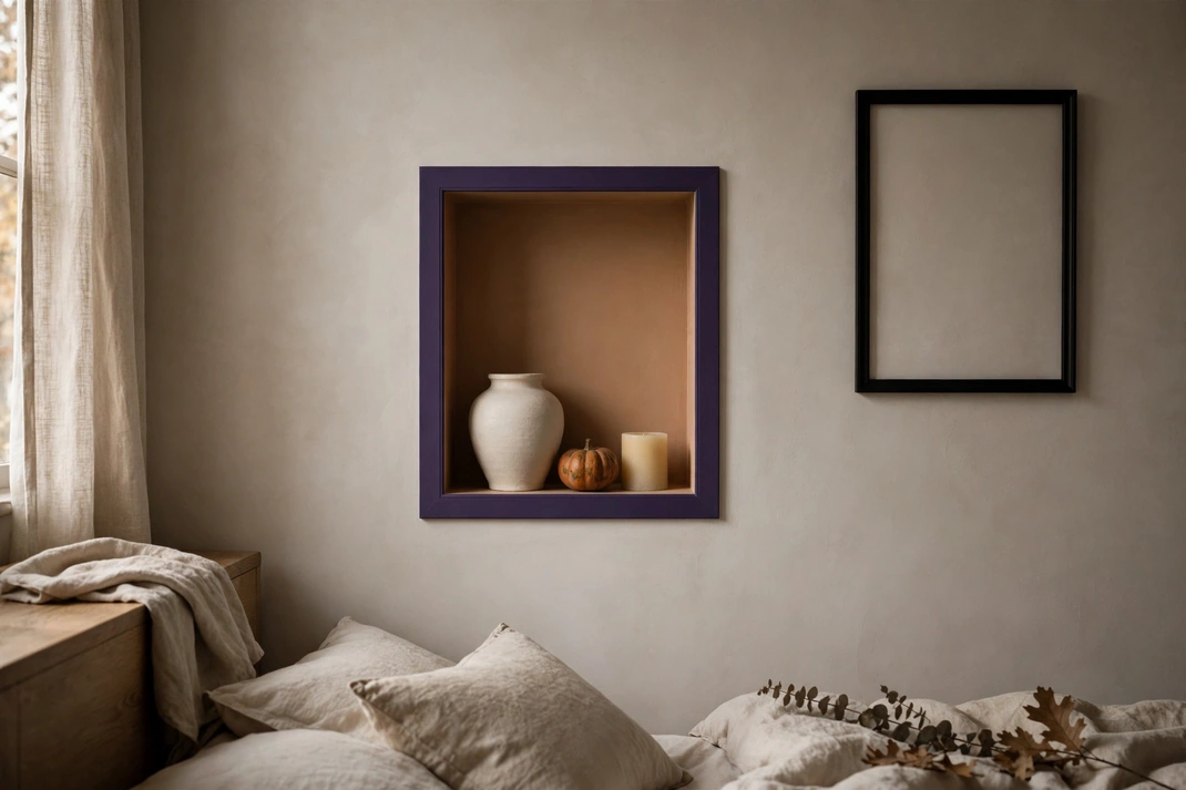 Design 13 Outline A Pumpkin Niche In Deep Violet