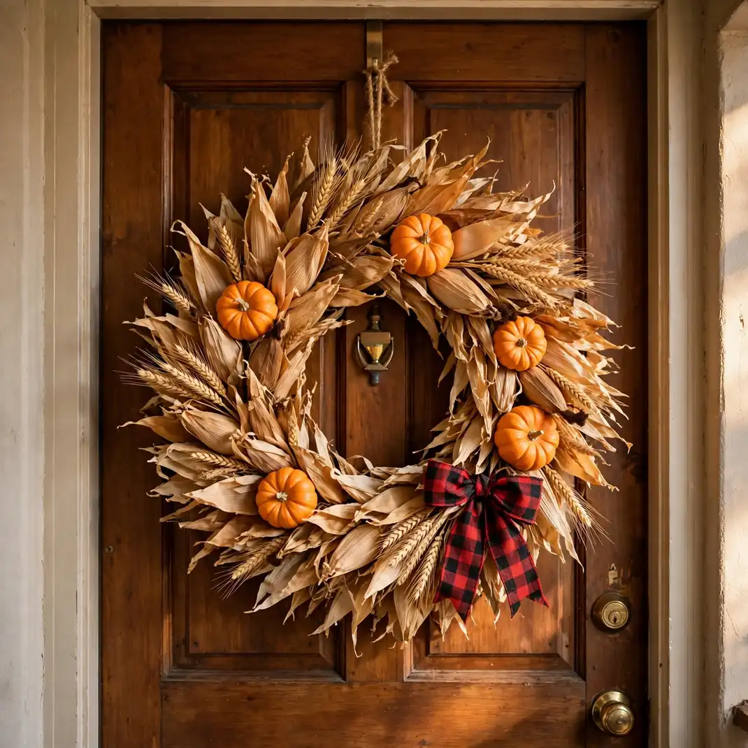 Design 13 Weave A Corn Husk Harvest Wreath