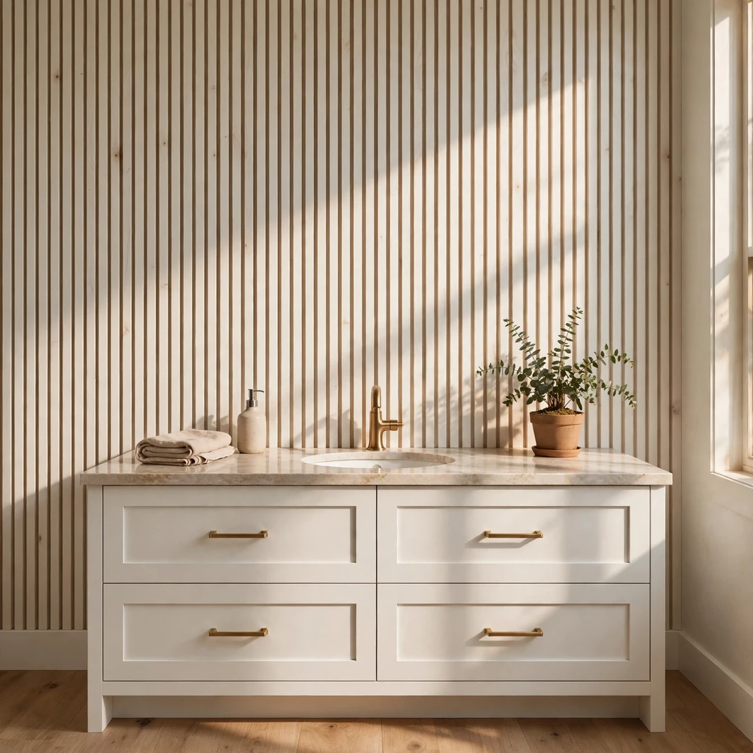 Design 13 Wood Slat Accent Wall