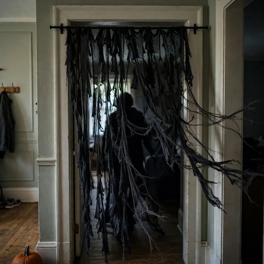Design 14 Hang A Tattered Curtain Doorway