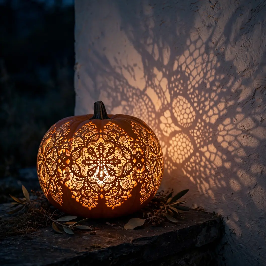Design 14 Lace Pattern Pumpkin