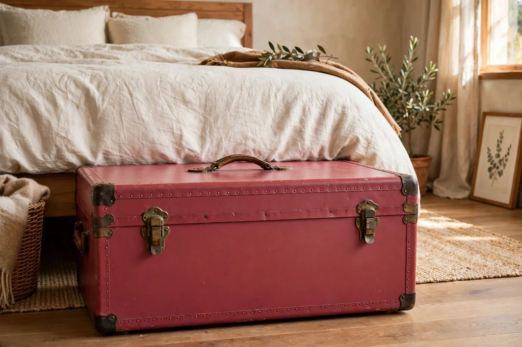 Design 14 Paint A Vintage Trunk Raspberry Red