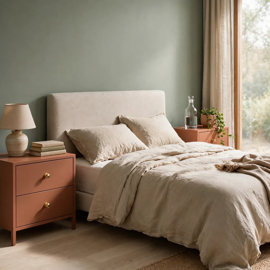 Design 14 Painted Terracotta Nightstands