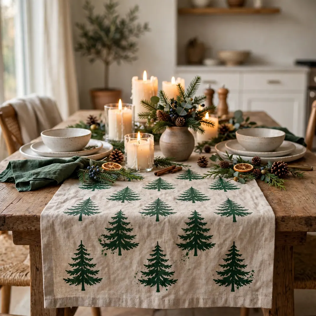 Design 14 Stenciled Table Runner