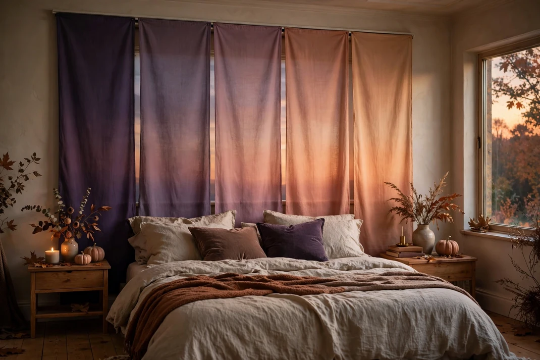 Design 15 Blend Dusky Violet Into Candlelit Apricot