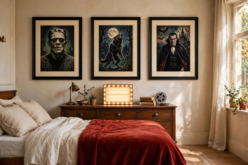 Design 15 Curate A Retro Horror Cinema Wall