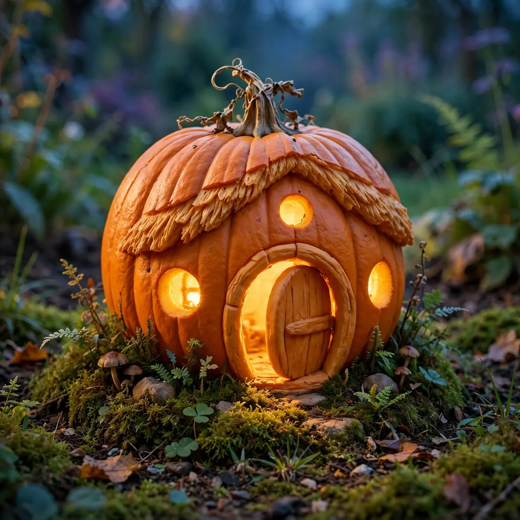Design 15 Fairy House Pumpkin