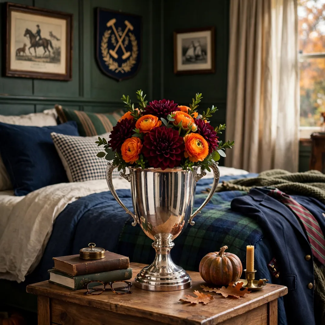 Design 15 Fill A Trophy Cup With Autumn Dahlias