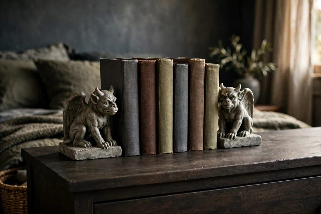 Design 15 Guard The Books With Gargoyle Bookends