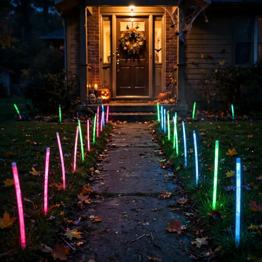 Design 15 Light The Walkway With Neon Glow Sticks
