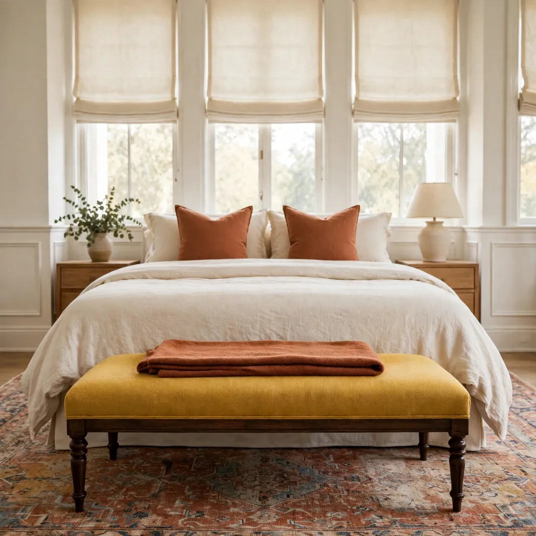 Design 15 Marigold Upholstered Bench