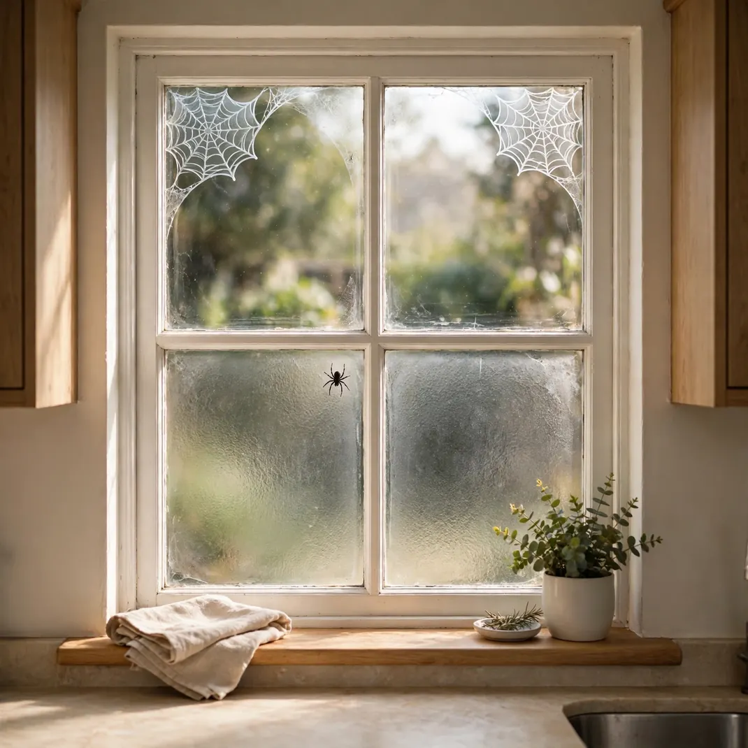 Design 16 Frost The Corners With Spiderweb Window Clings