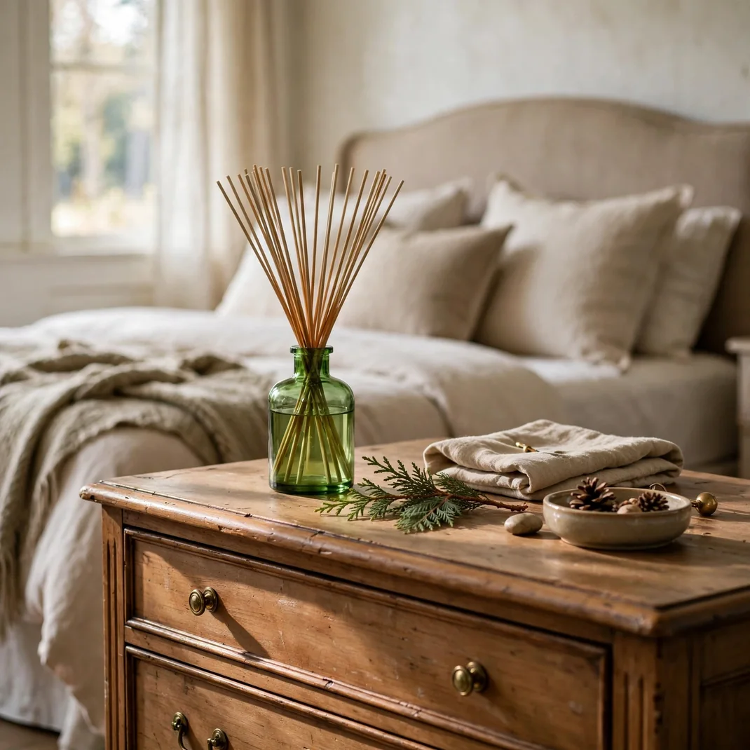 Design 16 Reed Diffuser Green Bottle