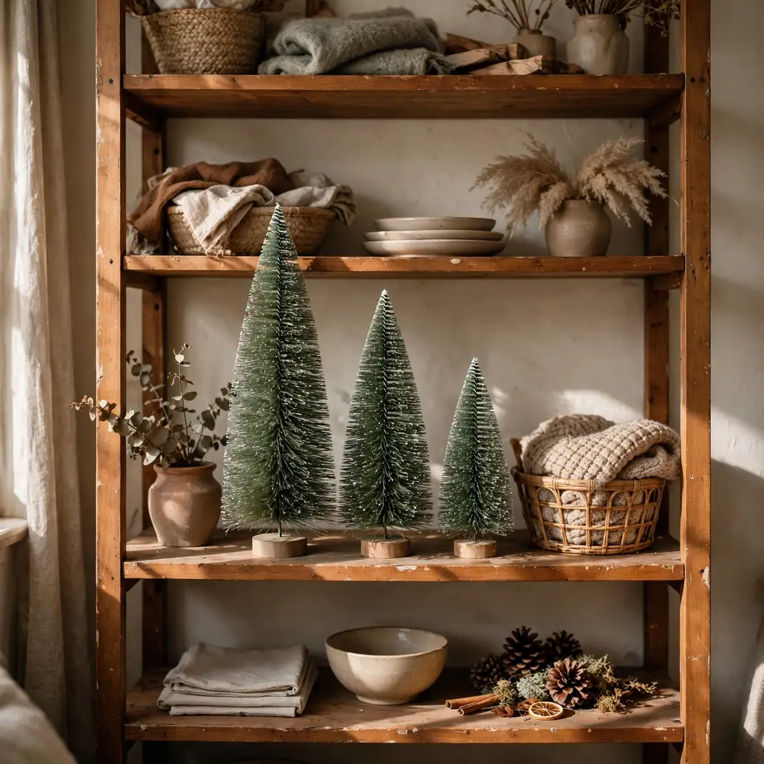 Design 17 Bottle Brush Trees Bookshelf