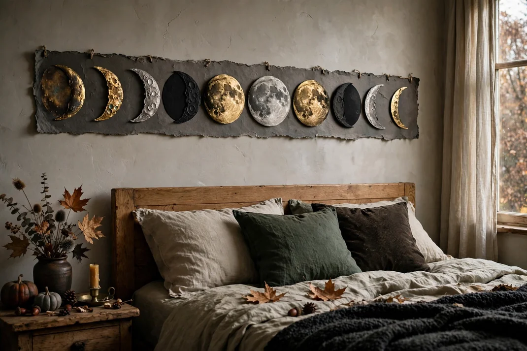 Design 17 Emboss A Metallic Paper Moon Phase Strip