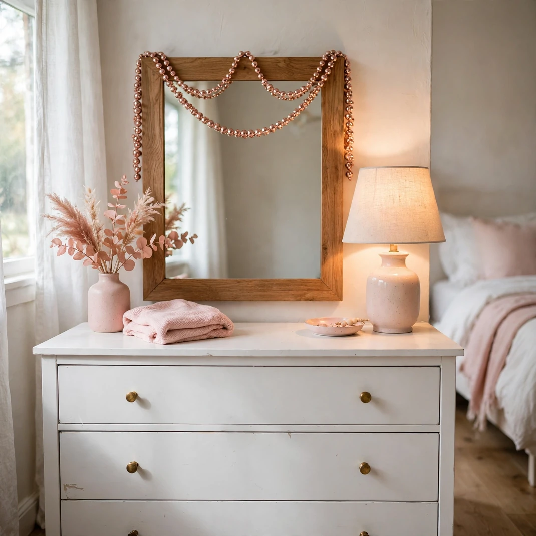 Design 17 Rose Gold Beaded Garland