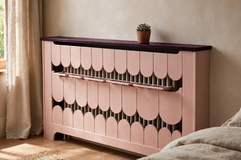 Design 17 Soften A Radiator With A Scalloped Pink Cover